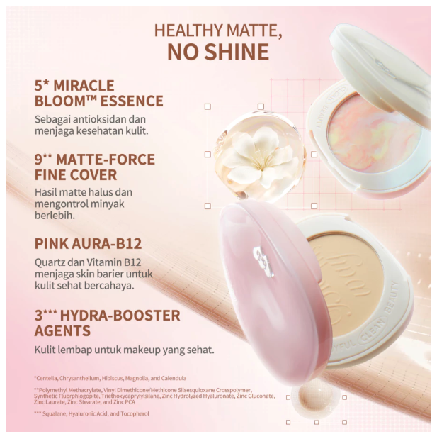 Bloomatte Fine to Refine Compact Powder 03 Warm Beige Nectar 5