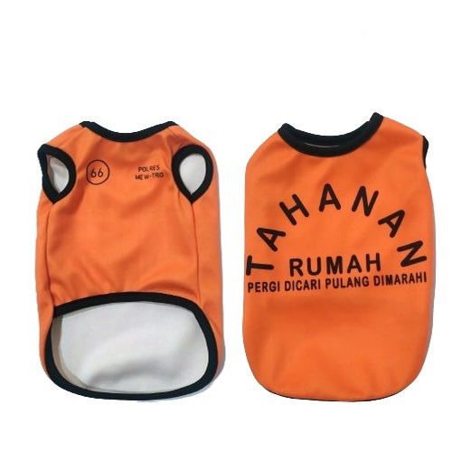 Baju Kucing Model Tahanan Rumah