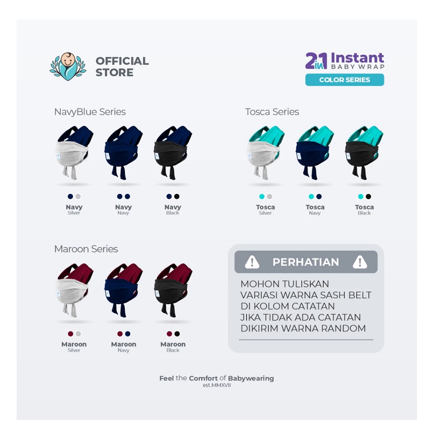  Bayiku.id 2 in 1 Instant Baby Wrap