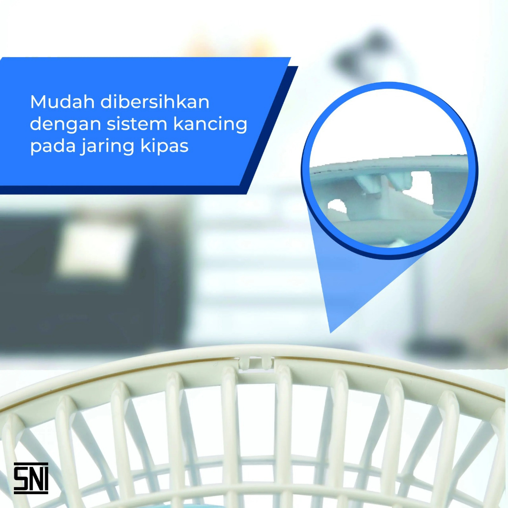 Kencana Gemilang Miyako Desk Fan & Wall Fan  KAD-927 B