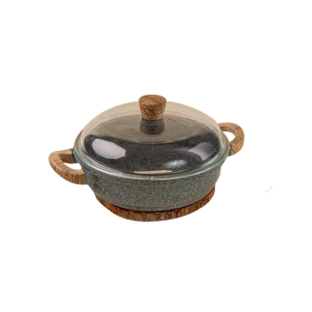 Debellin Grey Granite Shallow Casserole  1