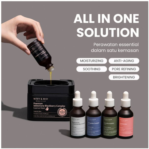 Mary & May Premium Idebenone Blackberry Complex Essence Mask