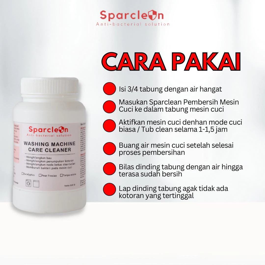 Sparclean Chemical Asia Sparclean Washing Machine Care Cleaner