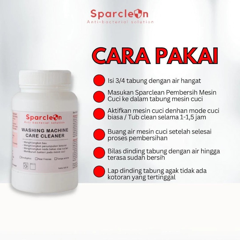Sparclean Washing Machine Care Cleaner 3