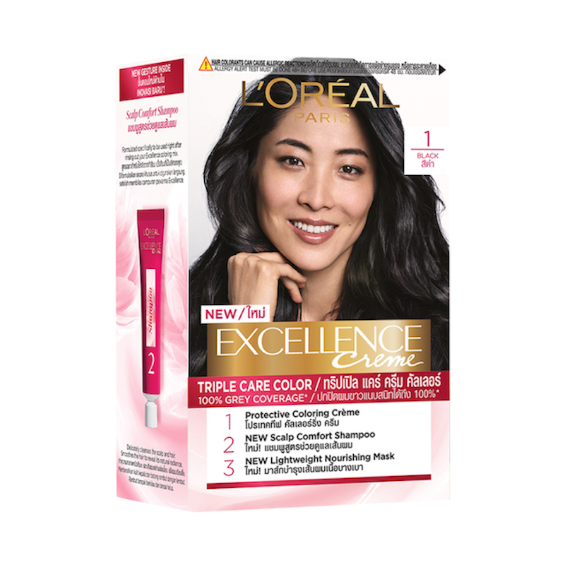 Excellence Creme Triple Care Hair Color #1 Natural Black 1