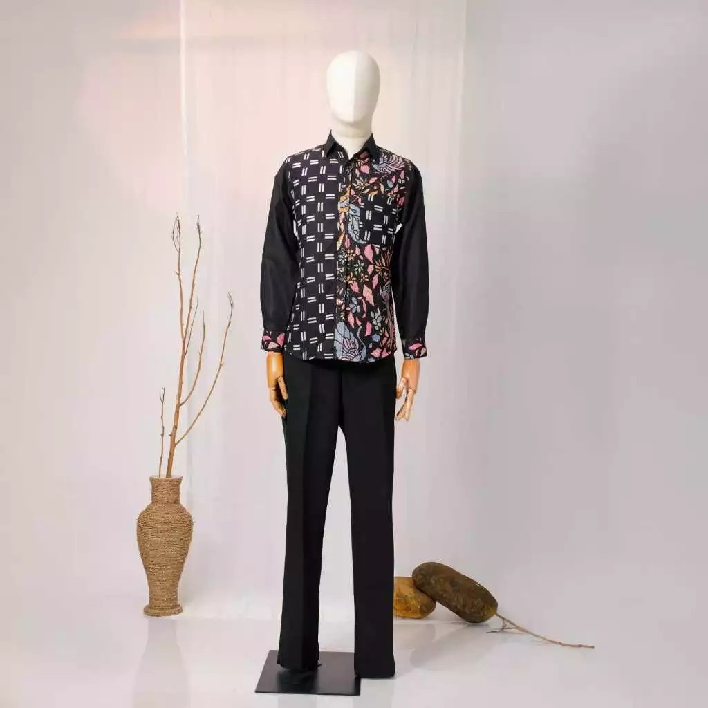 Sovinska Sovinska Set Family Sarimbit G3 Batik Hitam New Model