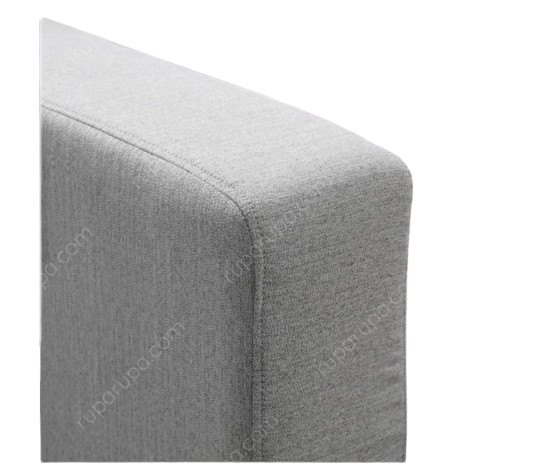 Albris Sofa Sudut Fabric - Abu-abu 5