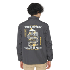 Coach Jacket Art Of Peace Dark Grey