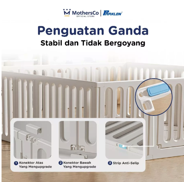 Dunia Kido Indonesia Parklon Convertible 2-in-1 Premium Kids Playpen