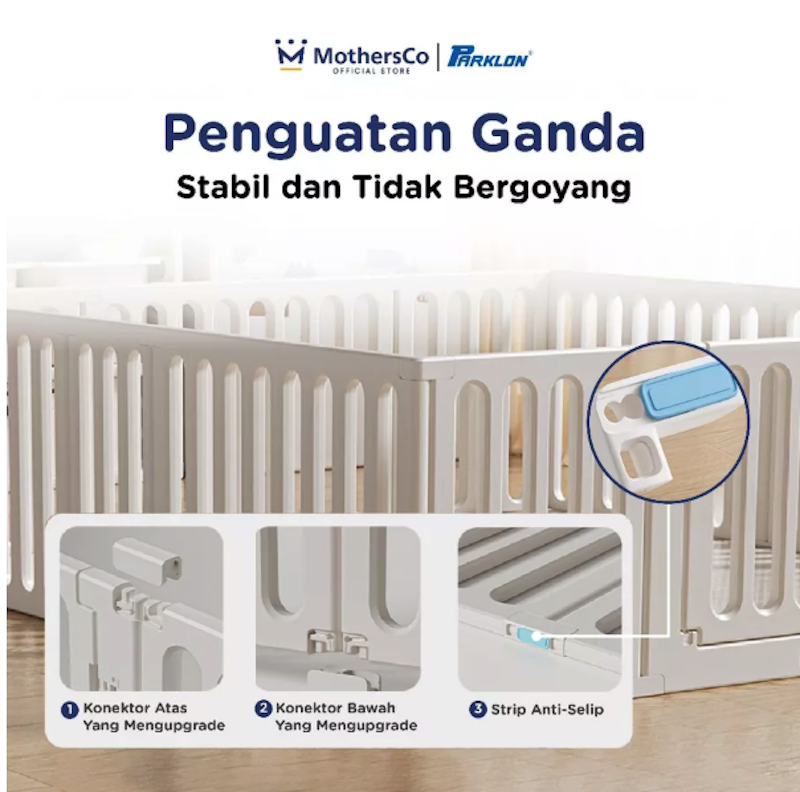 Parklon Convertible 2-in-1 Premium Kids Playpen 4