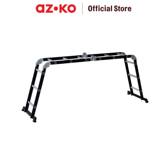 Kawan Lama Group Krisbow Tangga Lipat Aluminium Steel 3M Hitam