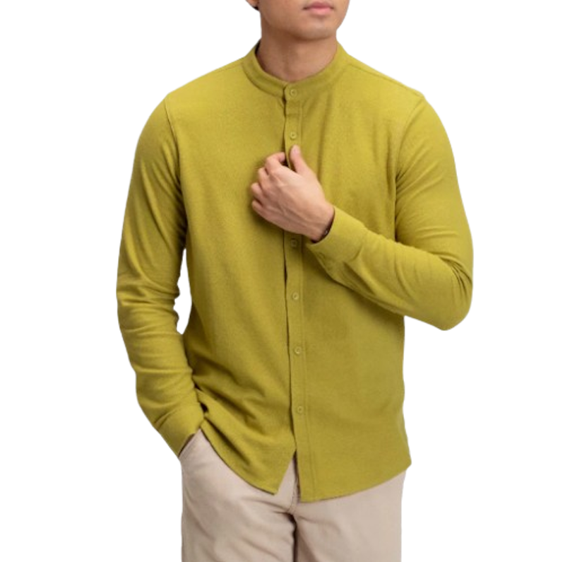 CUTOFF Brave Collarless Shirt 1