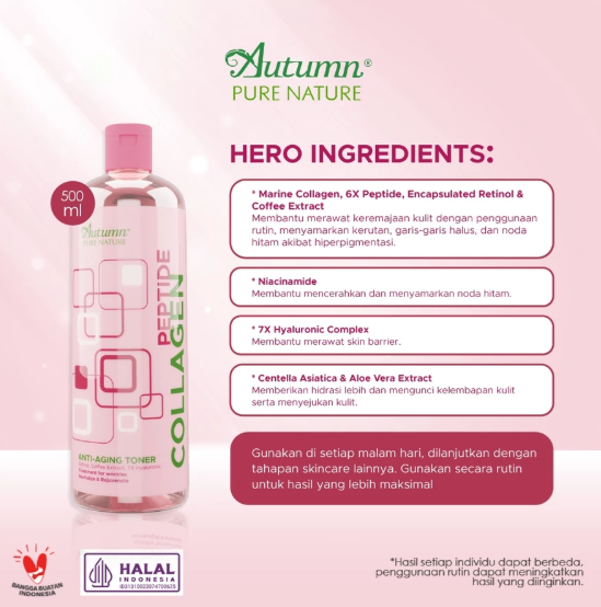 Javinci Berkat Kreatif Sentosa Autumn Peptide Collagen Anti-Aging Toner