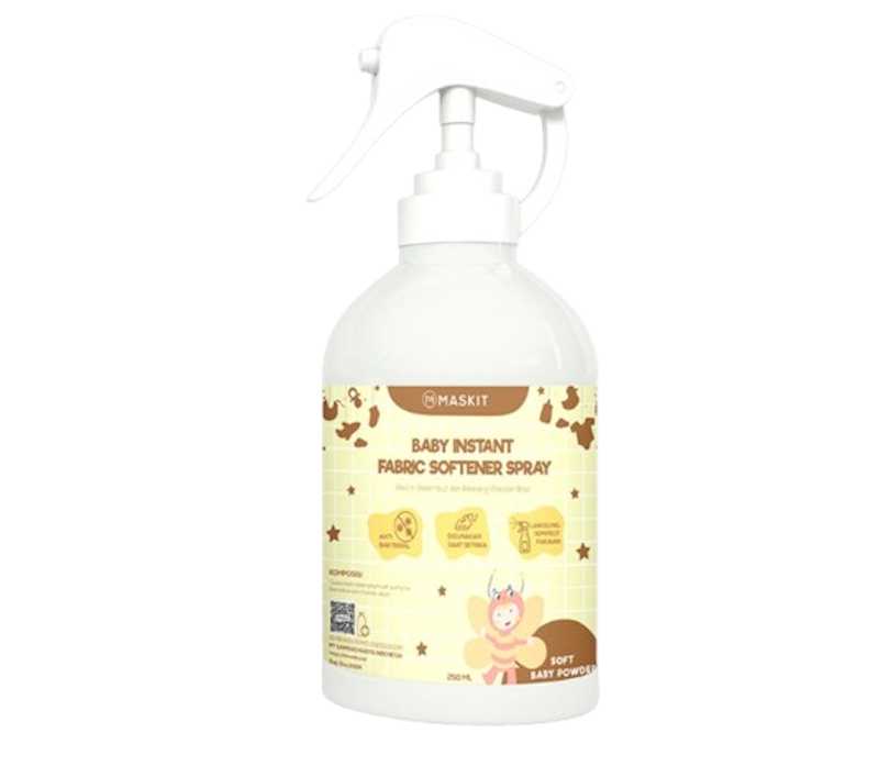 Maskit Baby Instant Fabric Softener Spray Soft Baby Powder 1