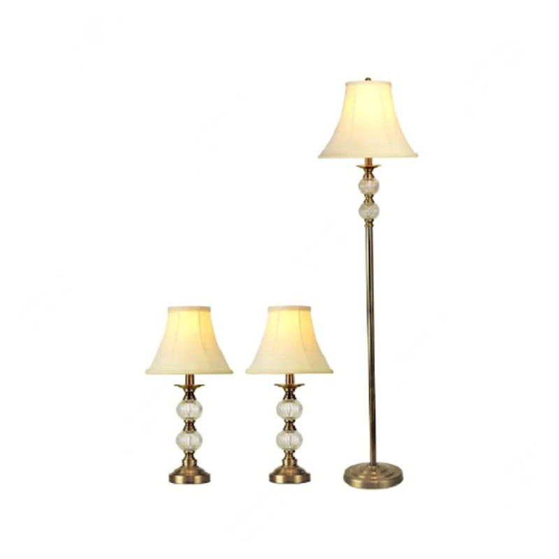 Combo Lamp Set Dwella Antiqbrass 1