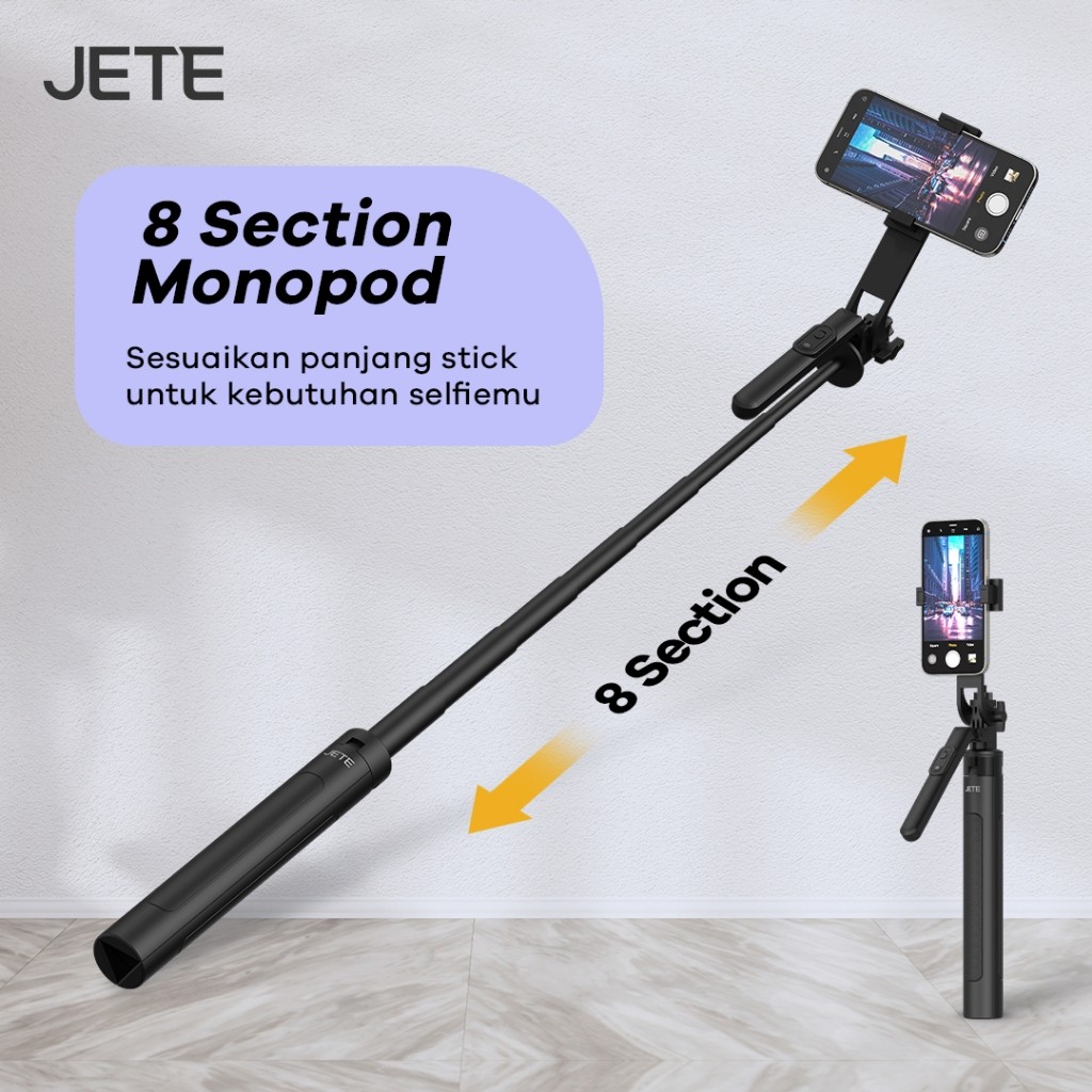 JETE Tripod Bluetooth Tongsis  4