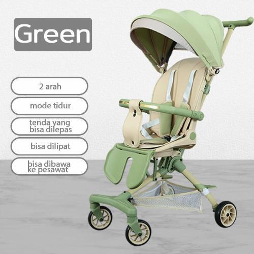  FLYBB Stroller Baby Lipat 2 Arah  28 Green