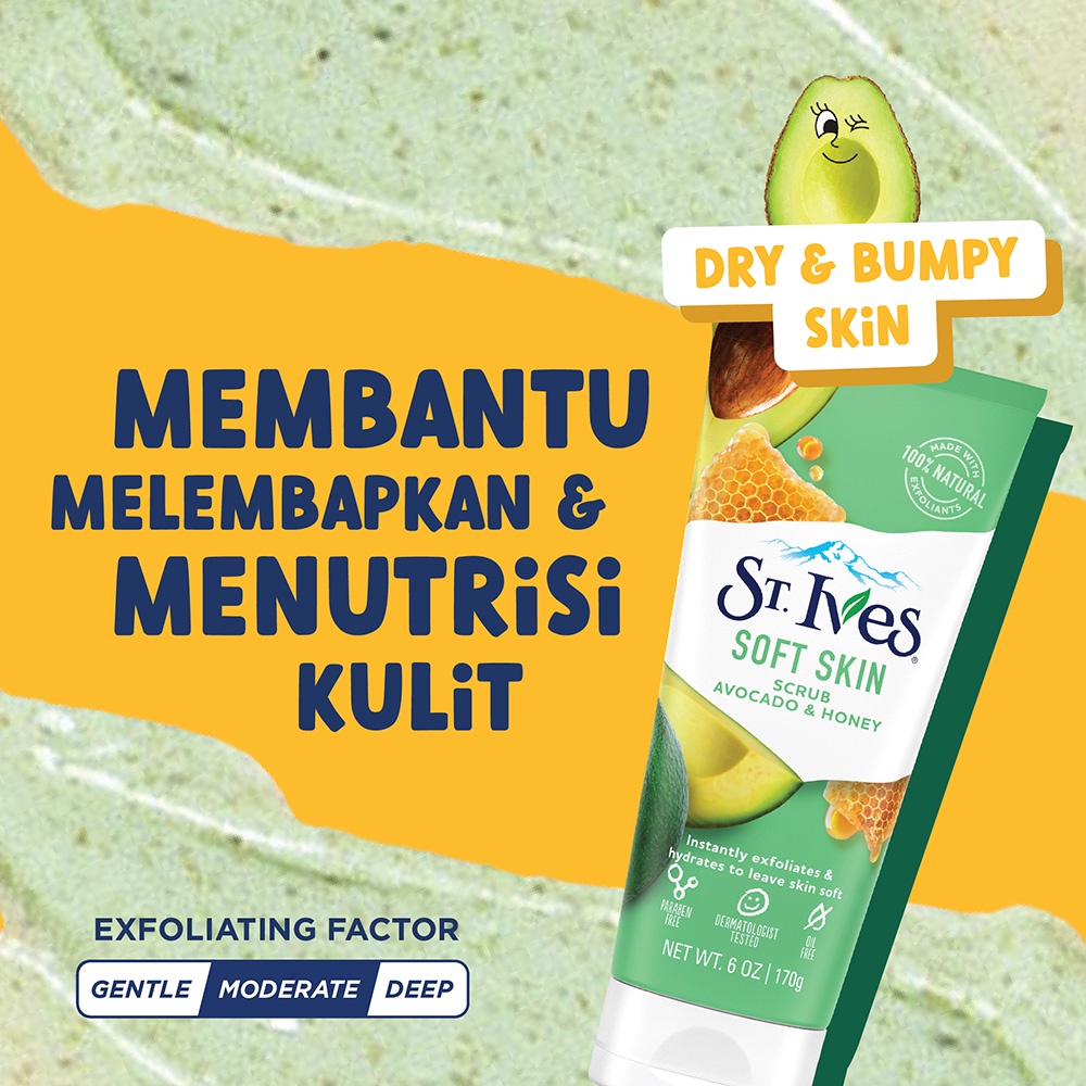 Unilever St. Ives Soft Skin Avocado & Honey Face Scrub