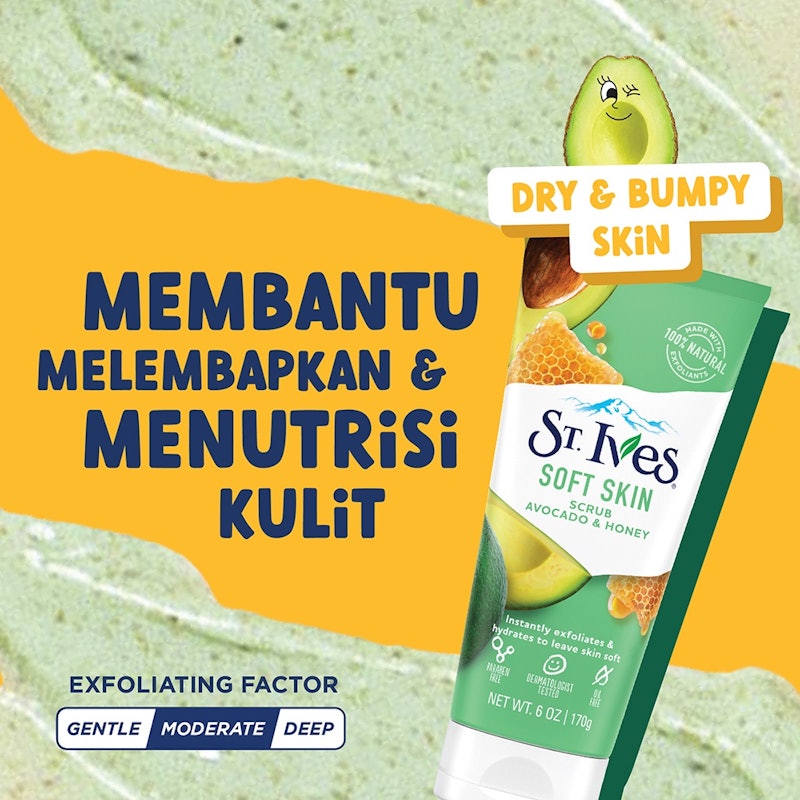 St. Ives Soft Skin Avocado & Honey Face Scrub 4