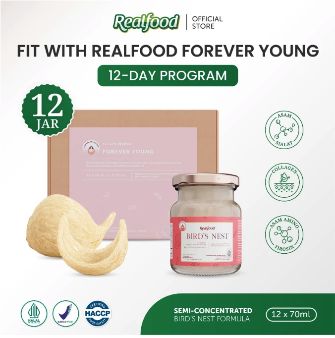 Realfood Winta Asia Realfood Forever Young Minuman Sarang Burung Walet dengan Kolagen Ikan