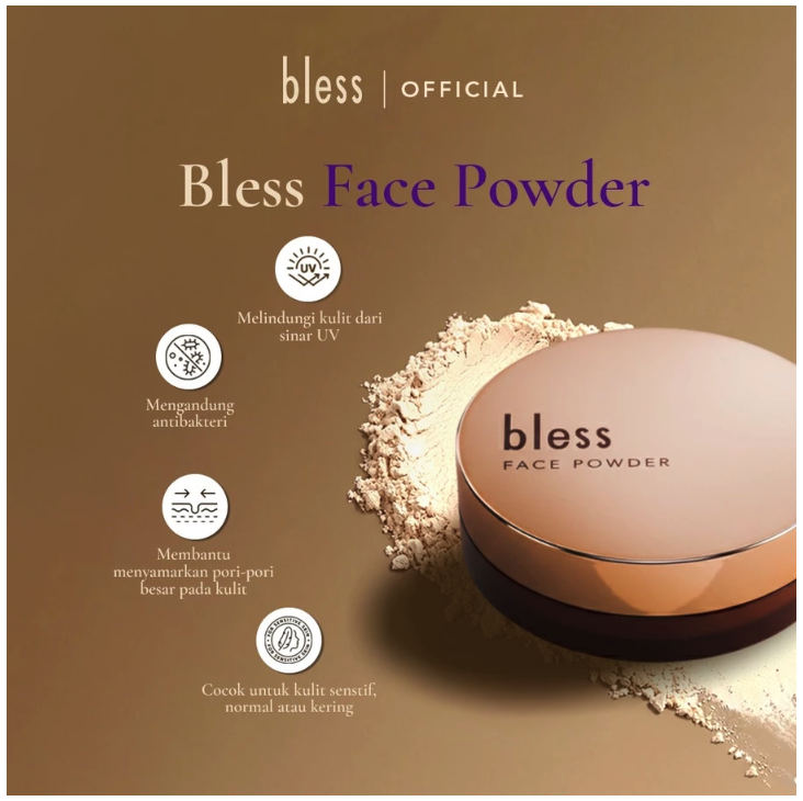 Kosmedikatama Setia Indonesia Bless Face Powder Nude Beige