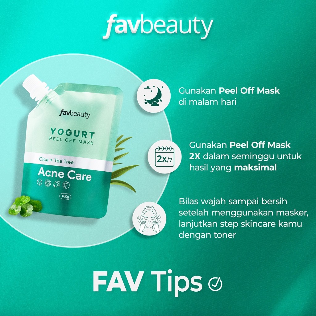  favbeauty Yogurt Peel Off Mask Acne Care