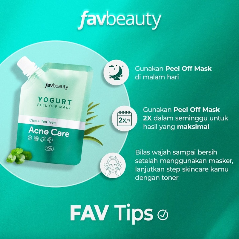 favbeauty Yogurt Peel Off Mask Acne Care 5