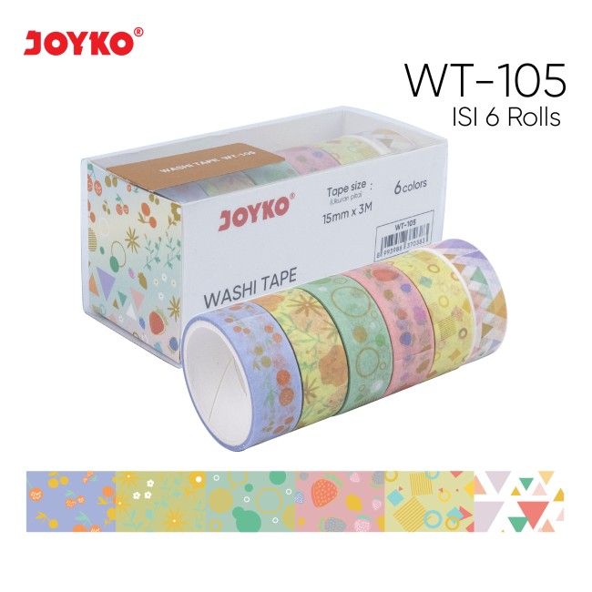 JOYKO Washi Tape WT 101-105