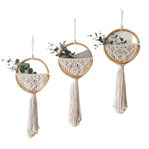 Hiasan Dinding Macrame Rotan