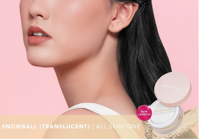 Sea Beauty Indonesia Sea Makeup Acne Blur and Set Loose Powder Snowball 