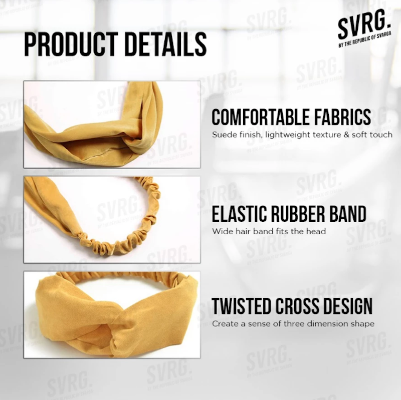SVRG Head Band Sport Suede 4