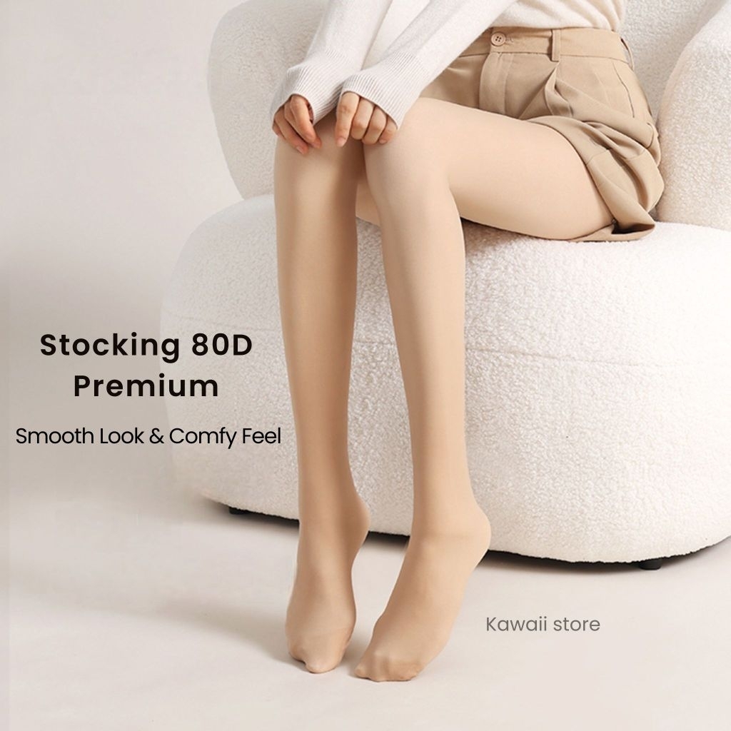  Kawaii Store Stocking Celana 80D Full Pantyhose 