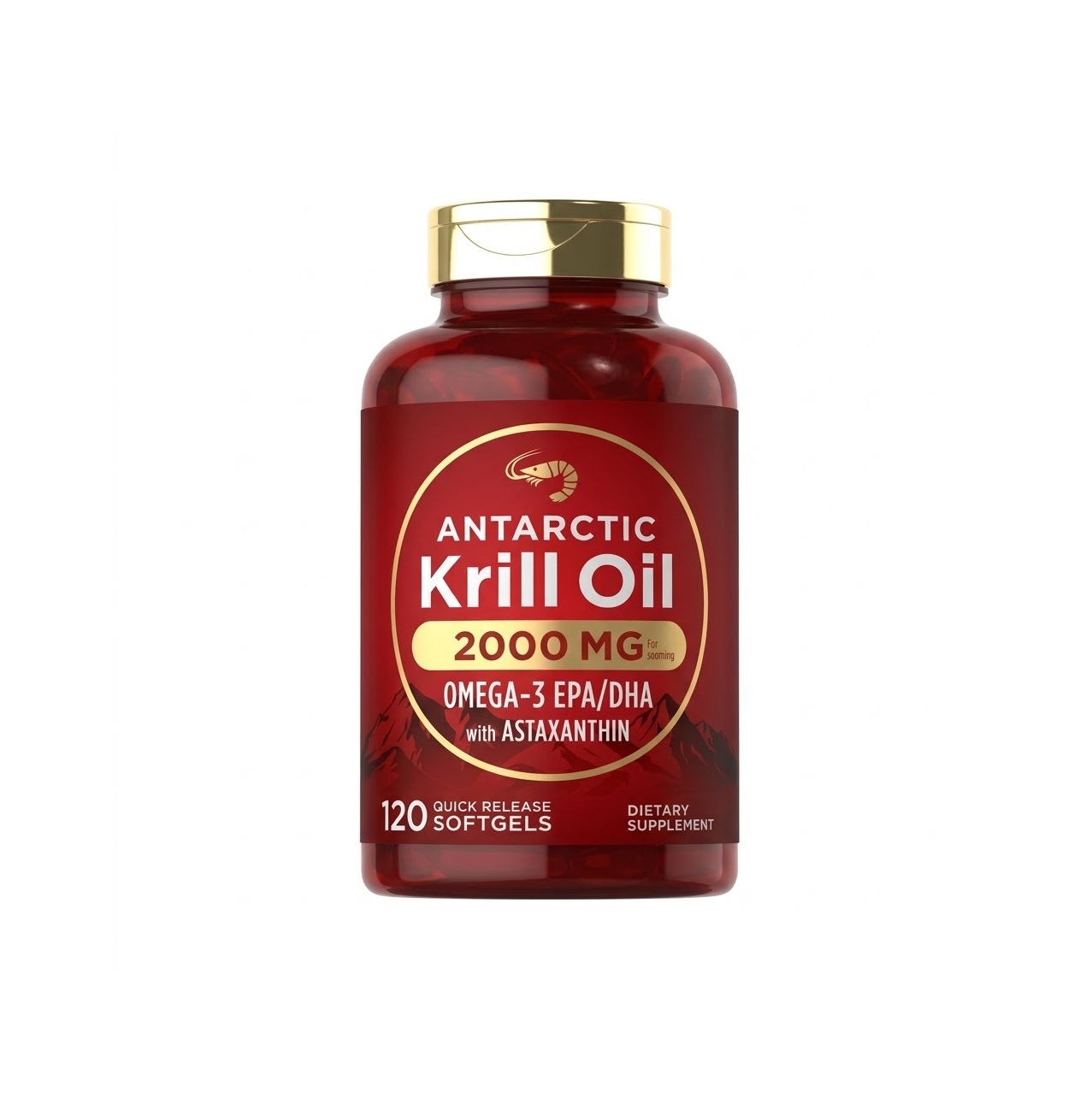 Carlyle Antarctic Krill Oil 2000 mg Omega-3 EPA DHA with Astaxanthin 1