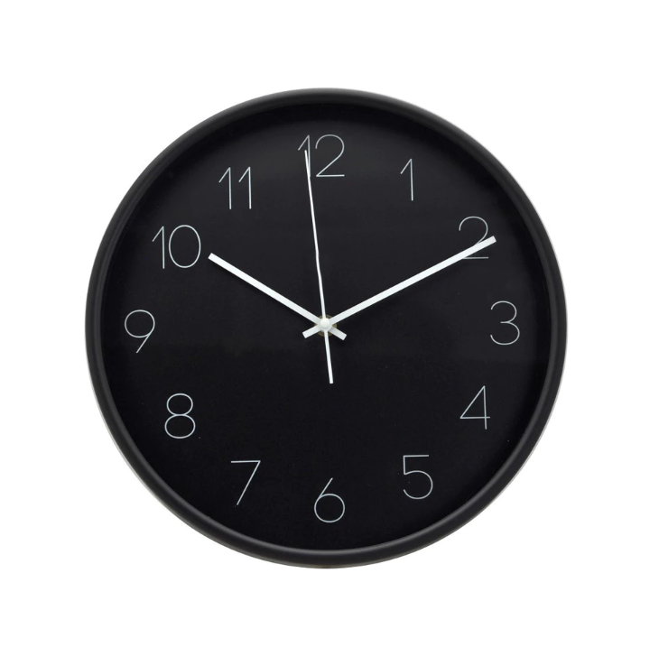 Informa Jam Dinding 30 cm Hitam 6911