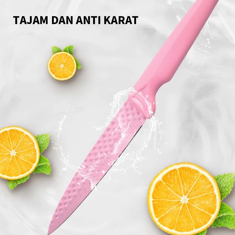 Selalu Sukses Prima GM Bear Pink Diamond Knife Set 1526 