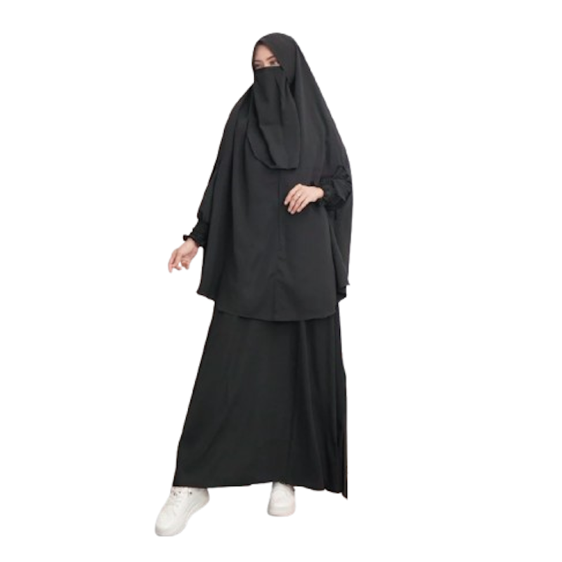 Haura Hijab Syari Asiyah Set Gamis 1