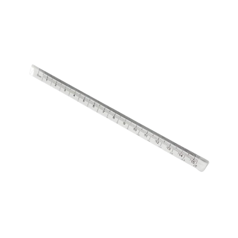 Triangular Prism Clear Ruler Stick 15cm 1