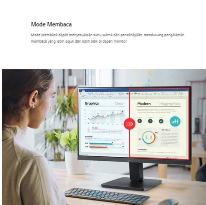 LG Electronics LG 24" IPS Full HD Monitor dengan AMD FreeSyncᵀᴹ 24MR400-B