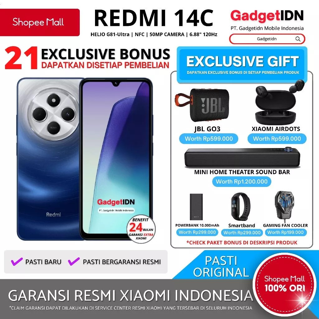 Xiaomi Communication Technology Redmi 14C NFC 6/128 GB