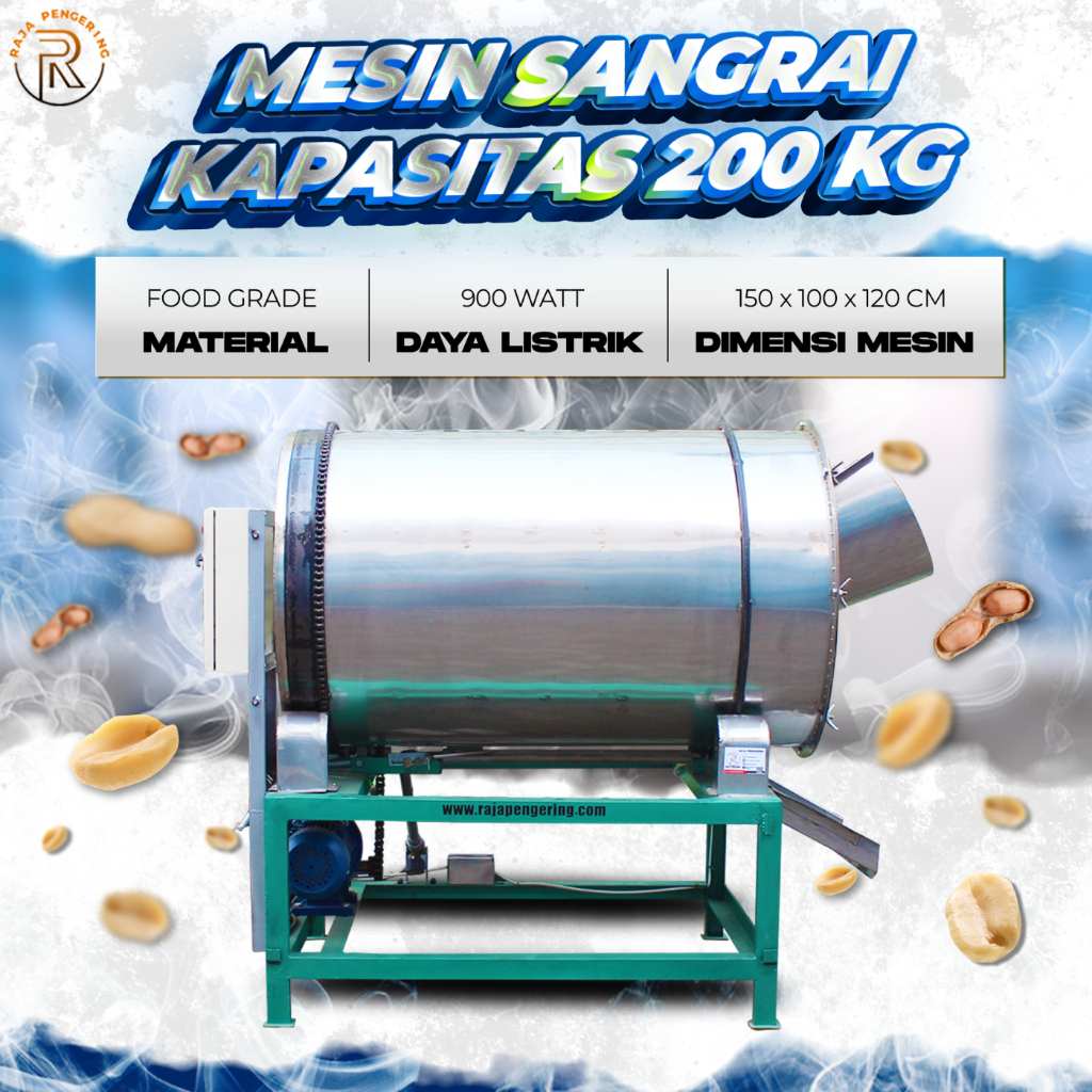  Raja Pengering Mesin Roaster Sangrai Stainless Food Grade