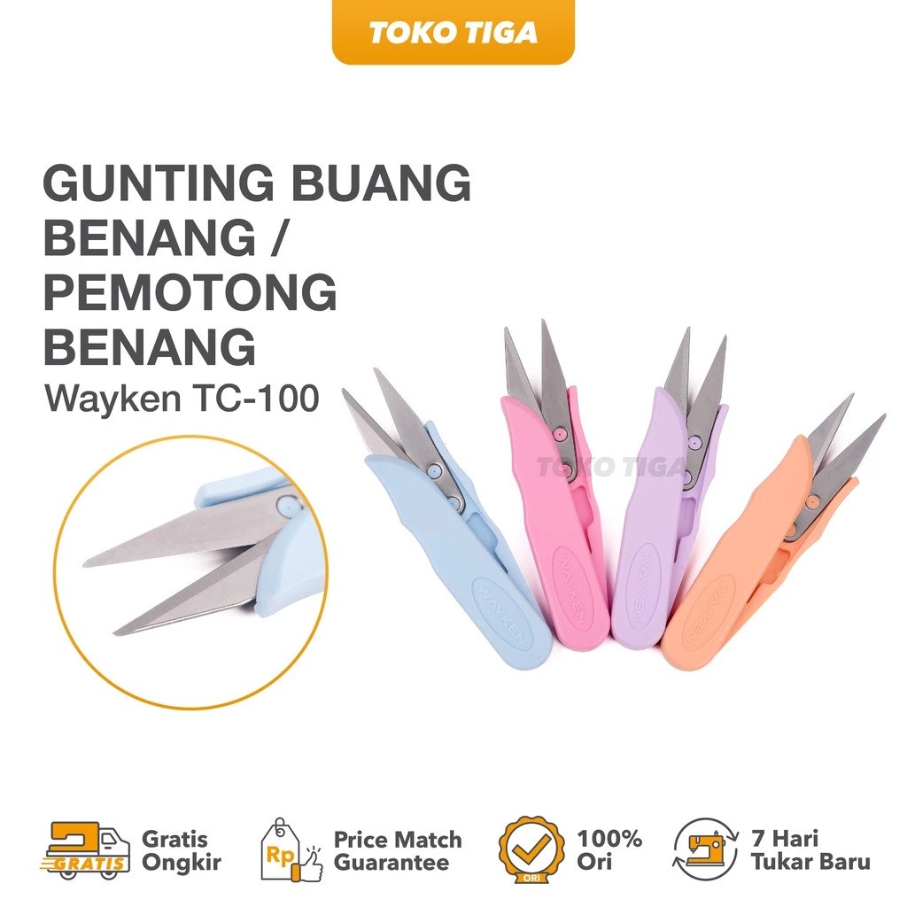 Wayken Gunting Benang Warna Pastel  TC-100