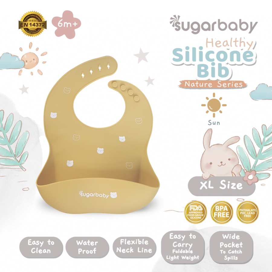 Sugarbaby Healthy Silicone Bib (Nature Series)