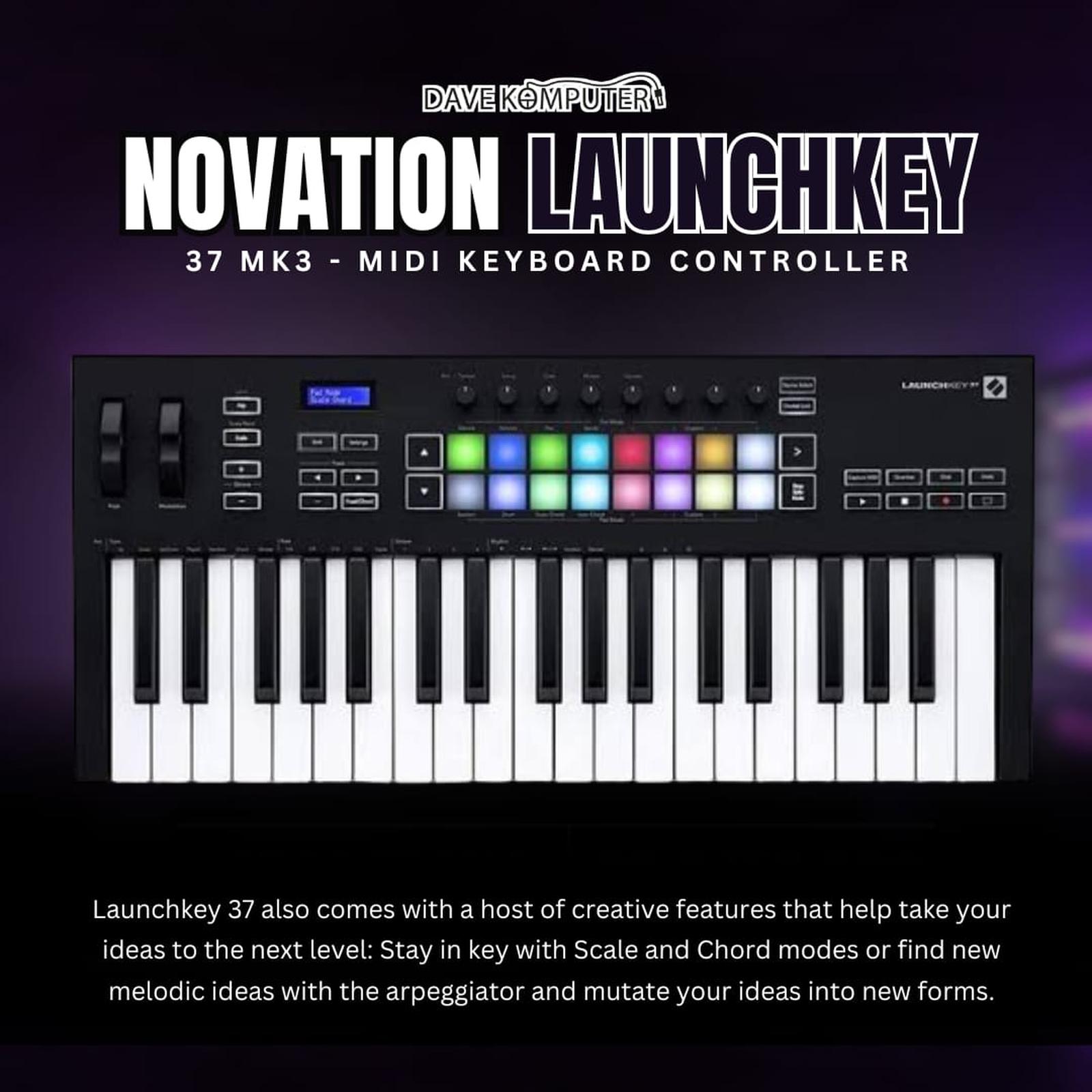 Novation Music Novation Launchkey 37 MK3 Midi Controller Keyboard