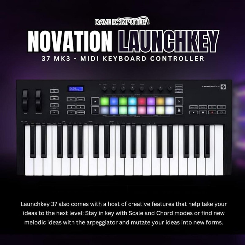 Novation Launchkey 37 MK3 Midi Controller Keyboard 4