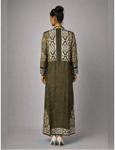 Rinjanie Cipta Batik Rinjanie Batik GSHI Gamis Shanghai Bold Color Series