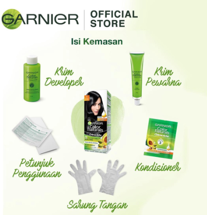 Garnier Color Naturals Crème Riche - Hitam Alami 1 