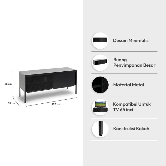 Home Center Indonesia Informa Spencer Rak TV Hitam