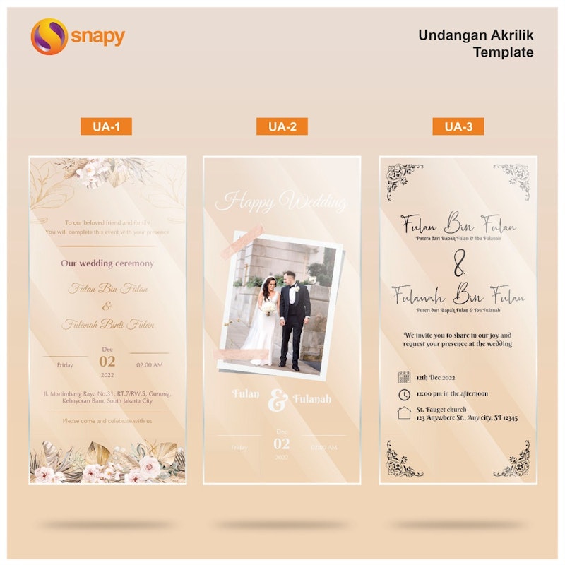 Snapy Undangan Akrilik 5