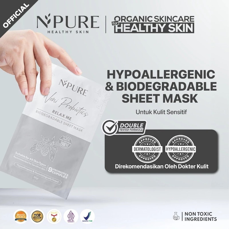 Noni Probiotics Relax Me Biogradable Sheet Mask 3