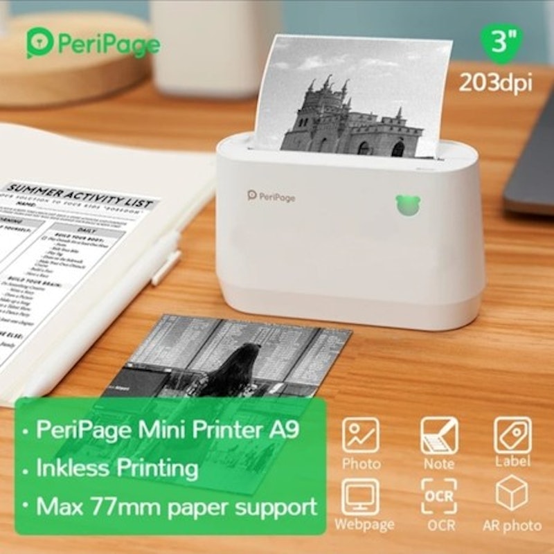 PeriPage A9 Series Portable Mini Pocket Thermal Printer 3